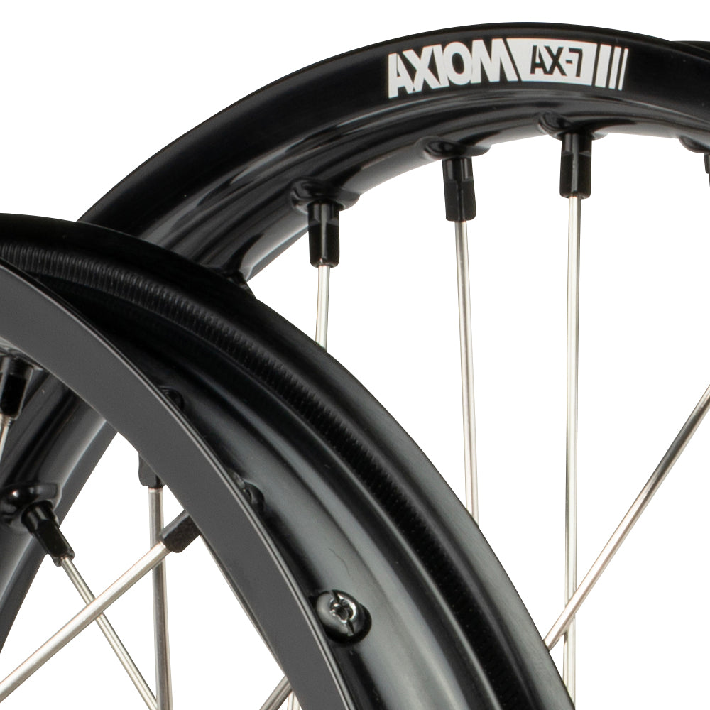 Axiom Honda CRF250-450R 2014-24 Black Rim / Black Hub / Black Nipples 21x1.6/19x2.15 Complete Wheel Set