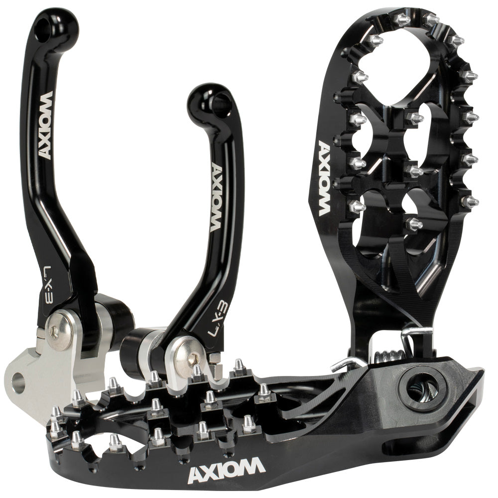 Axiom Gas Gas MC-EX 125-450 2021-23 Black Brake & Clutch lever / Footpeg Kit