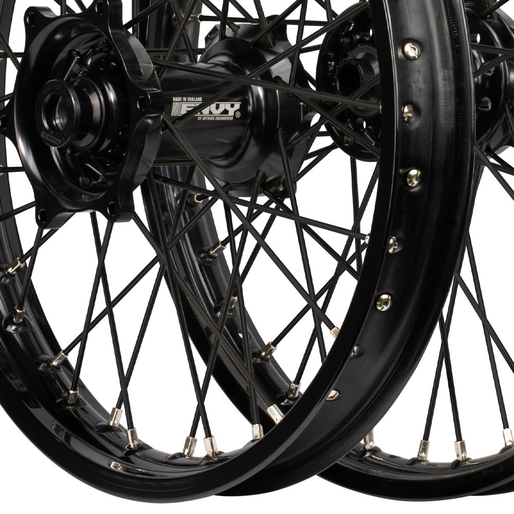 Envy/DID 21/19 Yamaha YZ250-450F 09-13 Black Rim / Black Hub Black Spokes Wheel Set