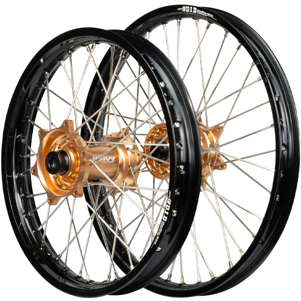 Envy/Excel Yamaha YZ125-250/YZ250-450F 99-07 Black/Copper Wheel Set