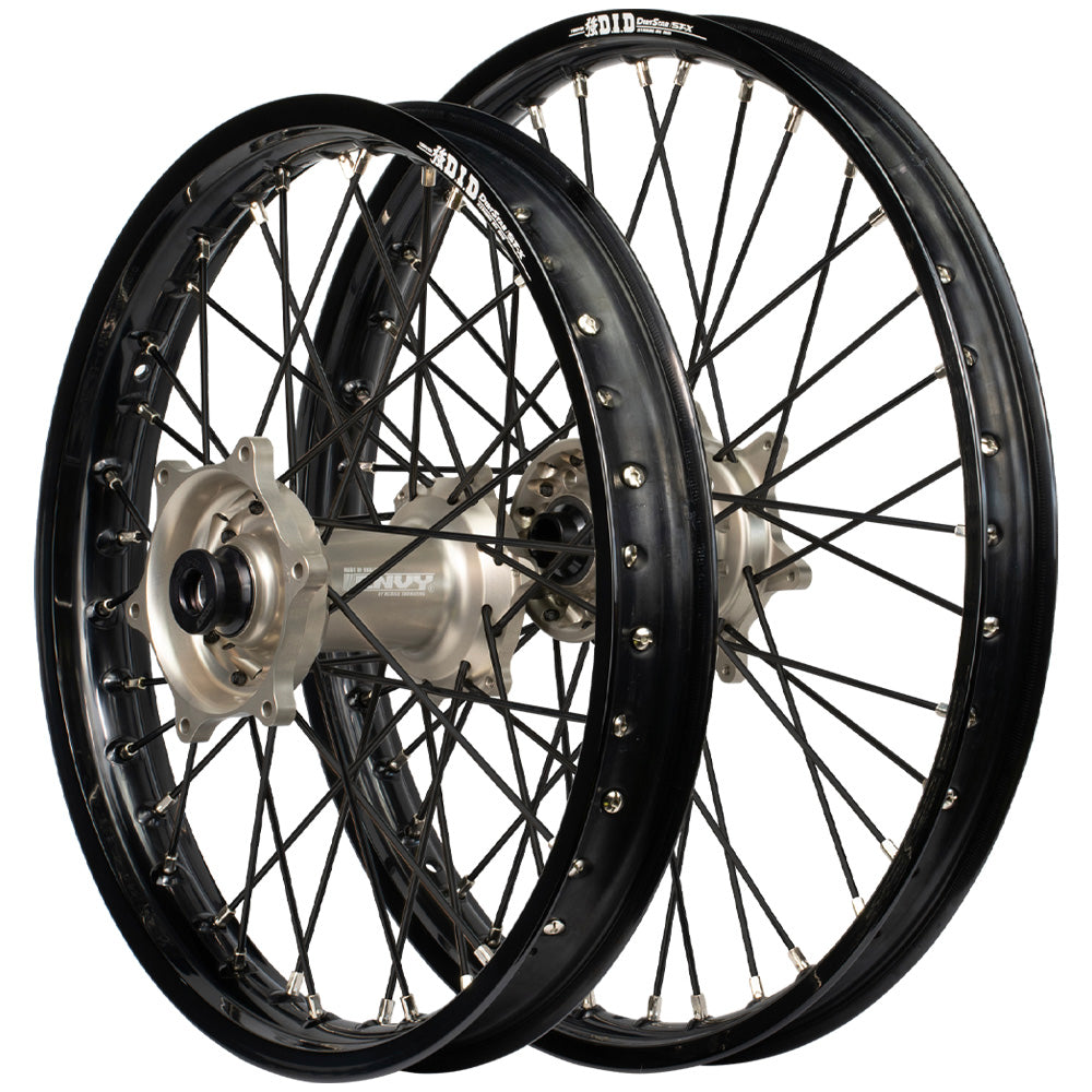 Envy/DID 21/19 KTM SX-SXF / Husqvarna TC-FC 23-24  Black Rim / Factory Hub Black Spokes Wheel Set