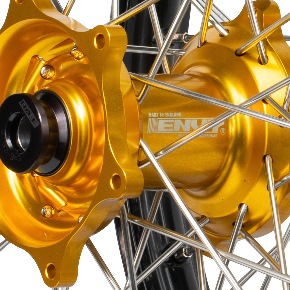 Envy/DID Honda CR125-250/CRF250-450 02-12 Black/Gold Wheel Set