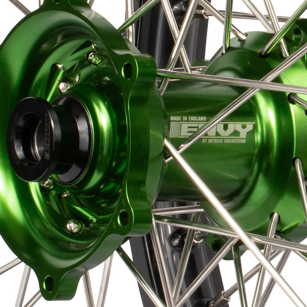 Envy/DID Kawasaki KX125-250-250F 04-05 Black/Green Wheel Set