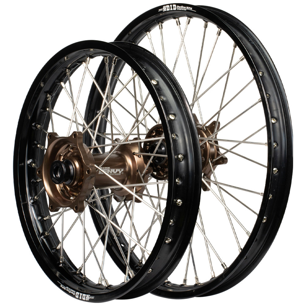 Envy/DID KTM SX-SXF 03-12/ TC-FC 2014 Black/Mag Wheel Set