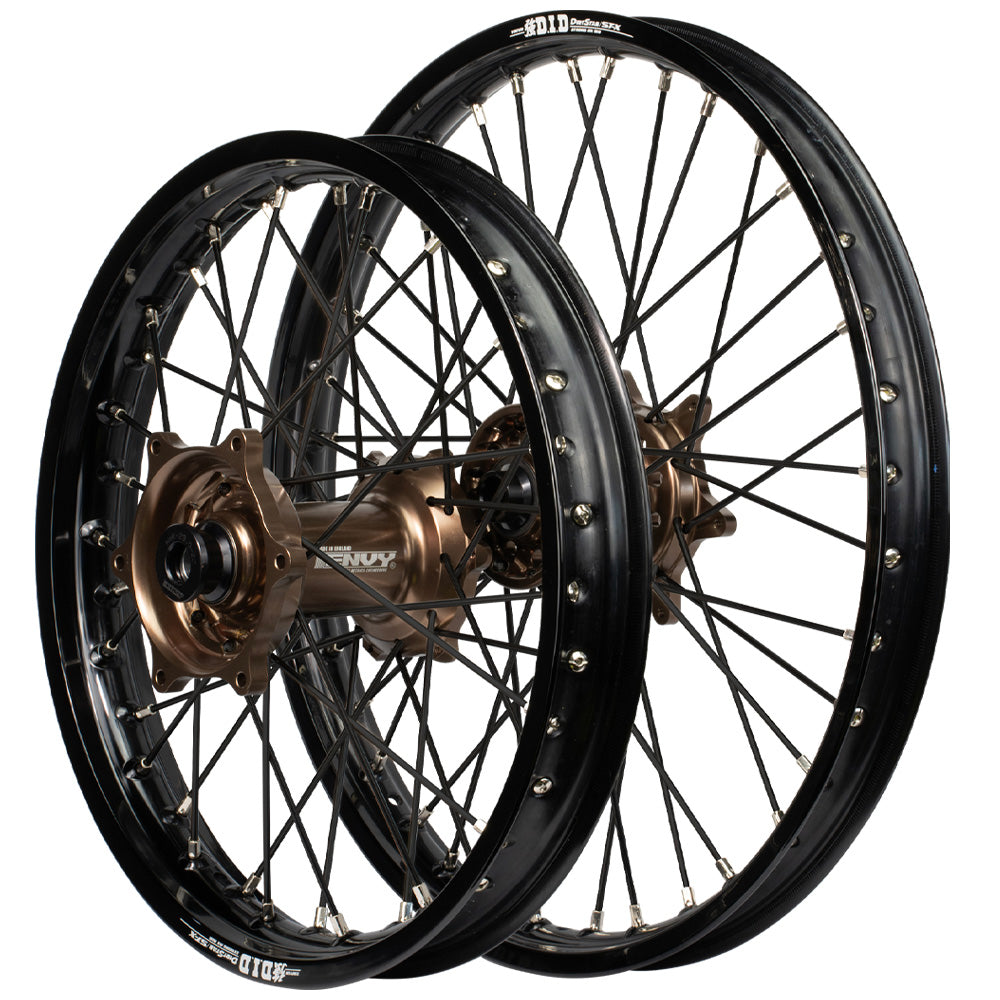 Envy/DID 21/19 KTM SX-SXF / Husqvarna TC-FC 23-24  Black Rim / Mag Hub Black Spokes Wheel Set