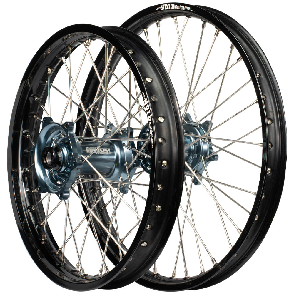 Envy/DID 21/18 KTM SX-SXF 15-22, Husqvarna TC-FC 16-22 Black/Titan Wheel Set