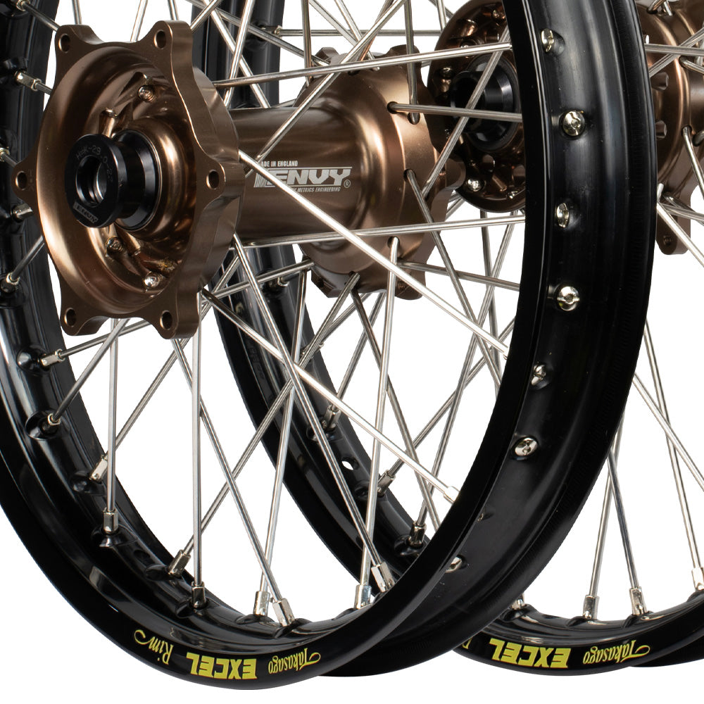 Envy/Excel KTM SX-SXF 03-12/ TC-FC 2014 Black/Mag Wheel Set