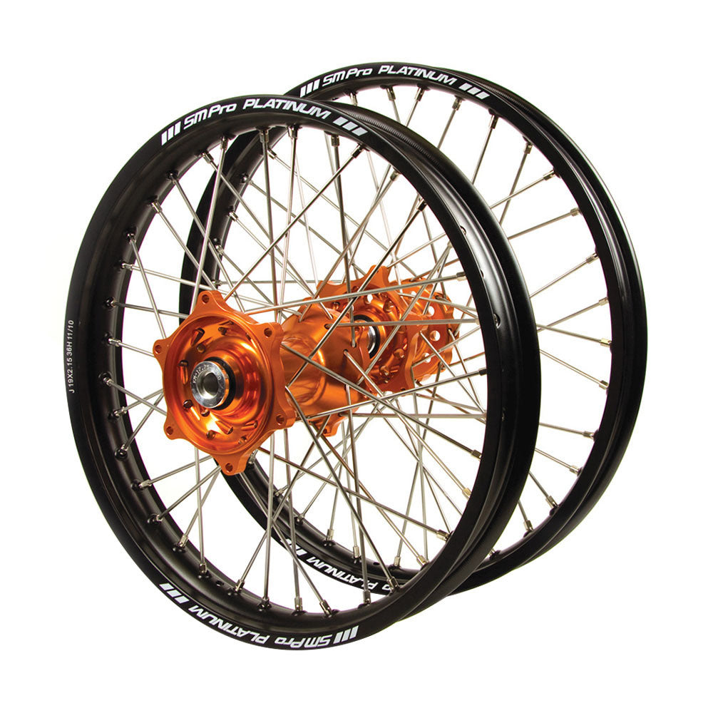 Envy/SMPRO Platinum 50SX-TC50-MC50 16-24 Black/Orange Wheel Set